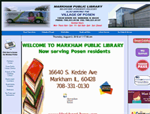 Tablet Screenshot of markhamlibrary.org